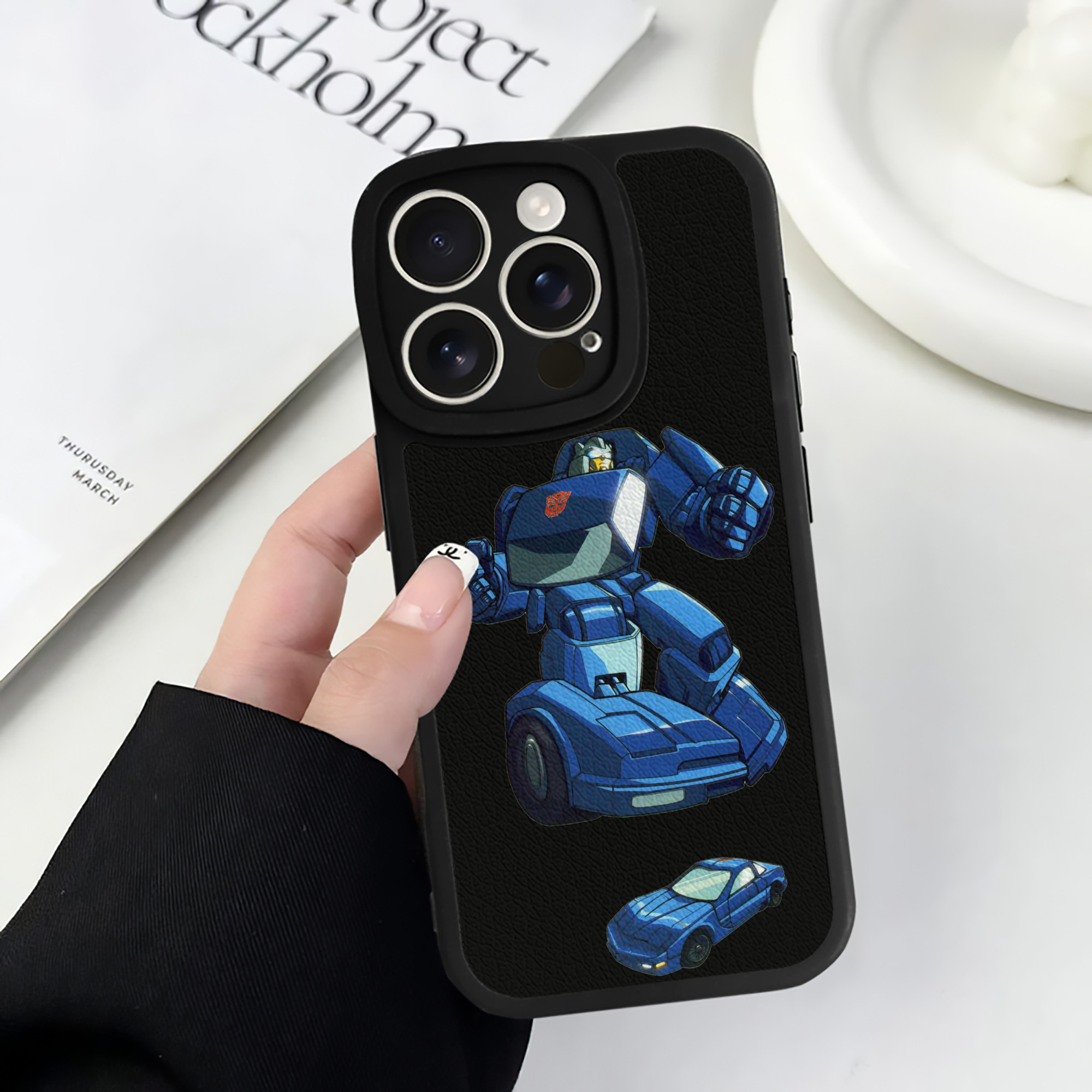 （画像用）  【iPhone 16シリーズ対応】シリコンスマホケース（レザー調） 材質：シリコン